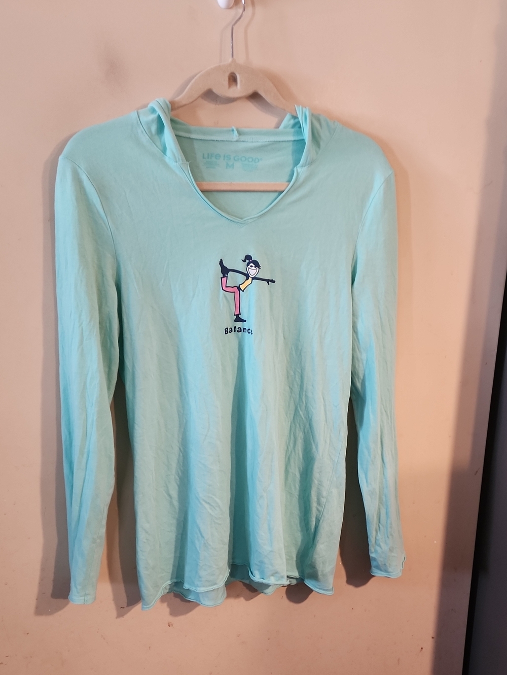 Life Is Good Mint Green Graphic Tee
